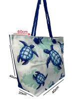 Bolso de Playa TOTE Mujer MEJORADA Estampado Tortuga Marina - details 1