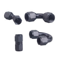 Codo De Manguera Hidráulica Universal 0-45-90-180 Grados Fitting De Hidráulica Para Aceite Y Refrigerador De Motor De Aluminio Sin Soldar AN6 AN8 AN10 - details 5