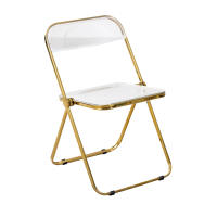 ORION91 Silla Plegable FÉNIX Dorado 48x75x53cm Comedor Oficina Salón Teletrabajo Cocina - SpazioLuzio - details 2