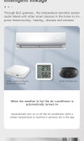 Sensor De Temperatura Y Humedad Inteligente Bluetooth Tuya Con Pantalla LCD Control Remoto Por APP Google Home Alexa - details 4