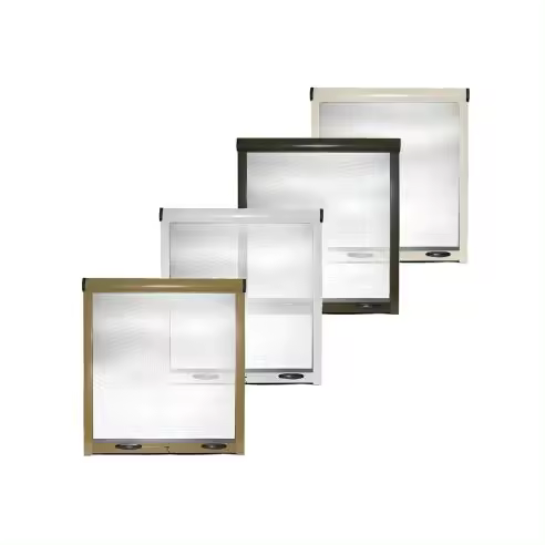 Mosquitera Enrollable Mediawavestore 120x170cm - Protección Contra Insectos - Marco de Aluminio - Malla de Fibra de Vidrio - 1