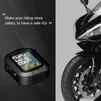 Sistema De Alarma De Presión De Neumáticos Para Motocicleta Con 2 Sensores Externos Monitor De Temperatura Y Nivel De Neumáticos En Tiempo Real - details 16