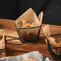 Cesta De Freír Para Cocina Herramienta De Cocina Red De Malla Para Patatas Fritas Y Chips Contenedor De Almacenamiento De Alimentos Con Mango Para BBQ Francés En Casa - details 10