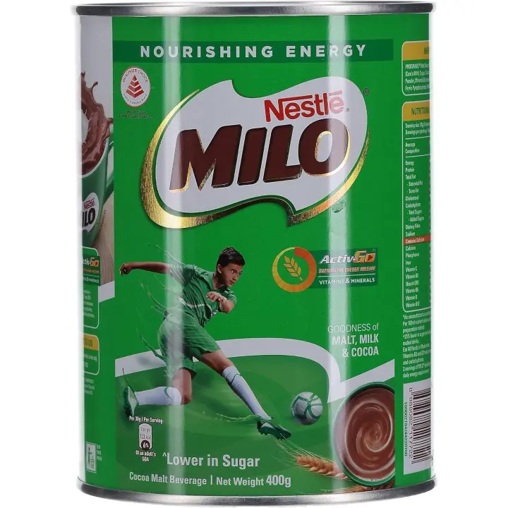 Milo Bebida Instantánea de Chocolate (África) Paquete de 1 x 400 Gr 400 g - 1