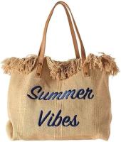 Bolso Grande de Lona para Mujer, Bolsa de Playa, de Bolsas, With ASA superior, informal - details 0