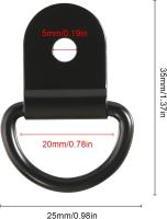 Anillo de amarre con gancho para anclaje de carga de remolque Anillo de amarre de Maple inoxidable - details 0