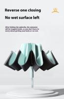 Paraguas Automático Inverso 1PCS Con Bandas Reflectantes Antiviento Y Protección UV Para Uso Diario Y Viajes - details 2