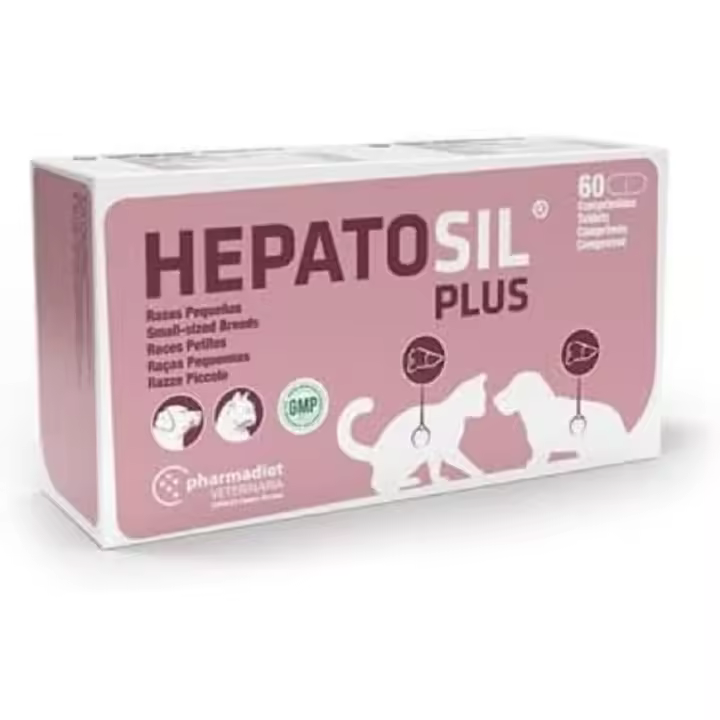 HEPATOSIL PLUS RAZAS PEQUEÑAS 60 COMPRIMIDOS ALIMENYO COMPLEMENTARIO PARA PERROS Alimento complementario que aporta nutrientes que contribuyen al mantenimiento de la función interna - 1