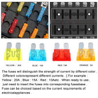 Porta Fusibles De Coche Y Barco 32V 100A Con Luz LED Indicadora 6/12 Maneras Bloque De Fusibles Plana Para Automóviles Y Camiones Electrónica De Automóviles - details 2