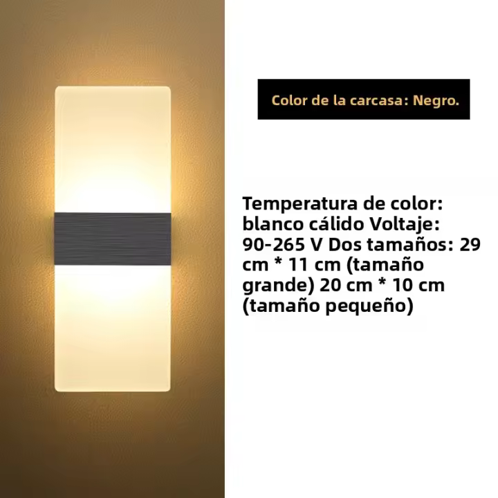 Luz LED de pared 220V 110V luces de noche dormitorio luz salón balcón pasillo lámpara de pared corredor lámpara de pared - 1