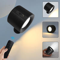 Lámpara De Pared LED Recargable USB Luz Nocturna Portátil Sin Cable Control Táctil Rotación De 360 Grados Para Lectura En La Cama Dormitorio - details 0