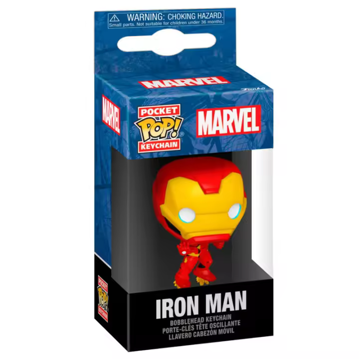 Llavero Pocket POP Marvel Iron Man ClassicsFigura  Coleccionable - Idea de Regalo- Mercancia Oficial - Juguetes para Niños y Adultos - Movies Fans - Muñeco para Coleccionistas y Exposición - 1