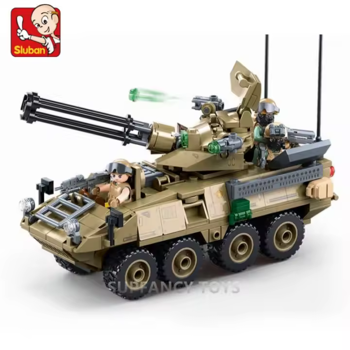 Kit De Bloques De Construcción Sluban 310PCS OEF Stryker-ADS Sistema De Defensa Aérea Militar Modelo Educativo Para Niños - 1