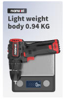 Nanwei 12V Mini Taladro Eléctrico Recargable De Líquido De Iones De Litio Herramienta Multifuncional Para El Hogar Con Broca Y Destornillador - details 10