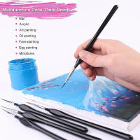 Kit De Pinceles De Pintura Detallada 10 Piezas Miniatura Pinceles Para Acrílico Acuarela Aceite Caras Uñas Madera Nylon - details 3