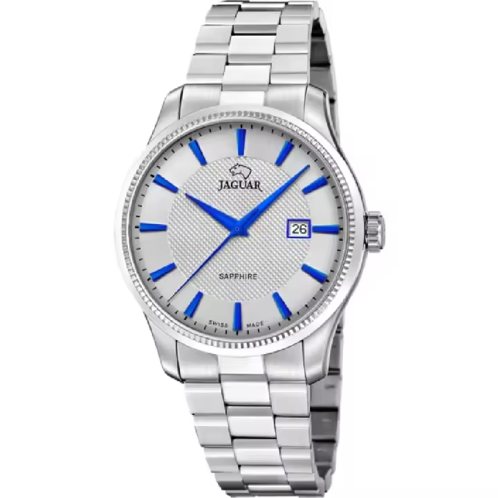 Reloj Jaguar Suizo Hombre Gris Analógico Blanco Acero J1041/2 - 1