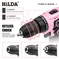 HILDA Taladro Eléctrico 12V Sin Cable Mini Herramienta Eléctrica Con Batería De Litio Para Hogar DIY Torque Maximo 28N.m Velocidad Sin Carga 1600rpm - details 2