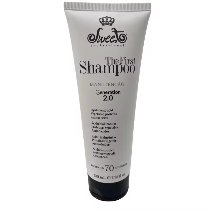 Champú The First con ácido hialurónico, proteínas vegetales y aminoácidos - Disciplina y suaviza tu cabello con el champú de Sweet - 1