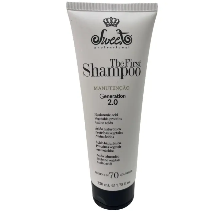 Champú The First con ácido hialurónico, proteínas vegetales y aminoácidos - Disciplina y suaviza tu cabello con el champú de Sweet - 1