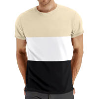 Camiseta deportiva de verano de manga corta con cuello redondo informal de talla grande para hombre, a juego con el color, a la moda para fitness - details 31