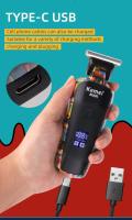 Cortadora De Pelo Kemei-5090 Profesional Con Pantalla Digital Para Hombres Patrón Graffiti Aleatorio Recortadora Eléctrica Ajuste De Longitud - details 5