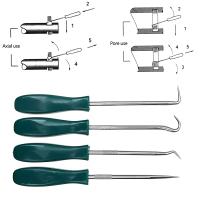 Juego De 4 Herramientas Para Sellado De Aceite En Coche Con Hooks Y Remover De Anillos O-Ring Apto Para Automóviles Y Vehículos Tamaño 130mm - details 3