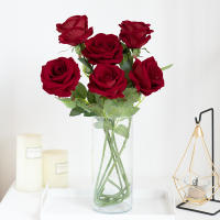 Rosa Artificial De Seda Largarama Para Decoración De Hogar Y Fiestas Regalo De Plantas Falsas Para Sala De Estar Y Boda - details 0