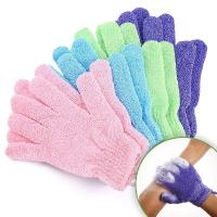 Juego De Guantes De Baño Exfoliantes Con Bombilla De Baño Para Masaje Y Limpieza Profunda Del Cuerpo Spa Para Cuidado De La Piel - details 0
