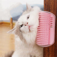 Peine Para Gatos Con Masajeador De Esquina Mesa Afilador De Pelo Con Nepenta Accesorios De Cuidado Para Gatos Y Gatitos Material Plástico - details 2
