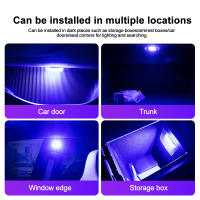 Luz LED Multicolor Para Coche Sin Cable Lámpara De Techo Sensor Mini USB Recargable Accesorios Interiores Para Automóvil - details 7