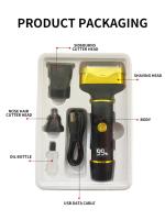 Kit Recargable 3en1 USB-C | Máquina Cortapelo + Recortador Nasal,Ajuste Precisión,Carga rápida, Ideal Viajes - details 10