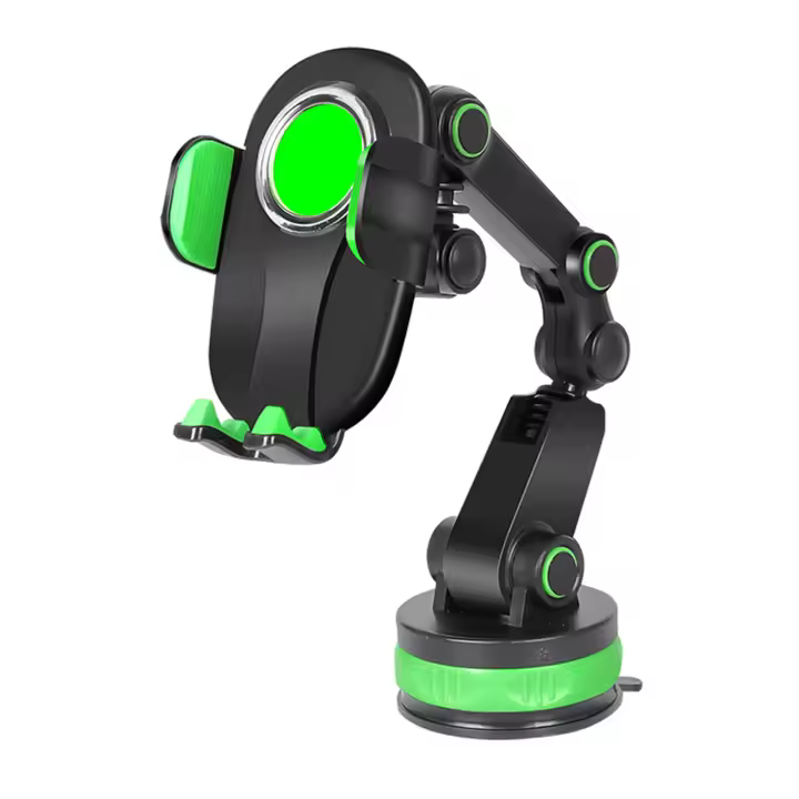 Soporte para teléfono móvil Car Center Console Stack Holder Soporte de ventosa Clamp Mount Manos libres - 1