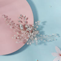 Combinado De Perla Y Rhinestone Para El Cabello De Novia Clásico Adorno De Tiará De Lujo Para Mujeres Clip Para El Cabello De Fiesta - details 11