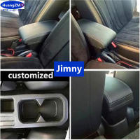 Caja De Apoyabrazos Para Suzuki Jimny JB74 Jb64w 2019-2024 Accesorios De Coche Retrofits Caja De Almacenamiento Material De Cuero Y Plástico - details 2