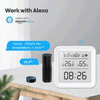 Sensor De Temperatura Y Humedad WiFi Tuya Con Iluminación Inteligente Compatible Con Alexa Y Google Assistant Para El Hogar - details 10