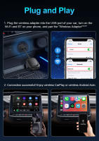 Adaptador De CarPlay Y Android Auto TIMEKNOW Nuevo 2 En 1 Mini Box Wireless CarPlay Para USB/Type C Dongle - details 9