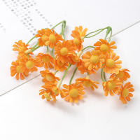 10pcs Flores Artificiales Blancas Belleza Seda Crisantemo Simulación Margarita Flores Falsas Decoración Para Hogar Jardín Oficina - details 3