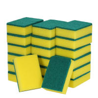 20pcs Esponja De Limpieza Para Cocina Doble Cara Escobilla De Limpieza Para Olla Herramientas De Limpieza Doméstica Esponja De Lavado De Platos Ecológica Y Absorbente - details 1