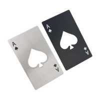 Juego de abrebotellas – Práctico abridor de cerveza y divertido abrebotellas – Cabe en la cartera – Ideal como regalo para papá – Cerveza, refrescos, bicarbonato de sodio y póquer – Negro & Plata (10 - details 1