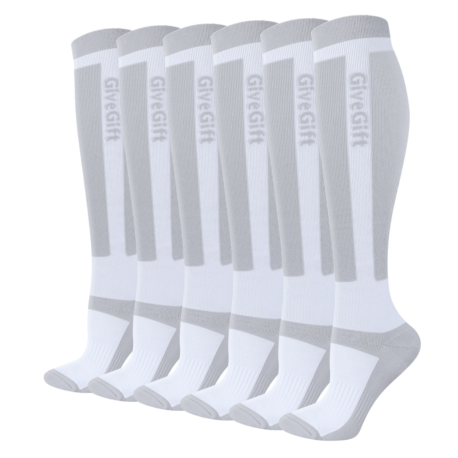 TK 3 Pares De Calcetines De Compresión Para Hombres Calcetines De Circulación De Media Pantorrilla Para Correr Senderismo Escalar Ciclismo