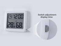 Reloj De Escritorio Digital Con Monitorización De Temperatura Y Humedad Pantalla LCD Grande Multifuncional Para Hogar - details 8
