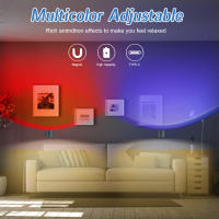 Lámpara De Pared Recargable Operada Por Batería Con Control Remoto Y Toque RGB Lámpara Magnética Montada En La Pared Para Dormitorio/Lectura - details 5