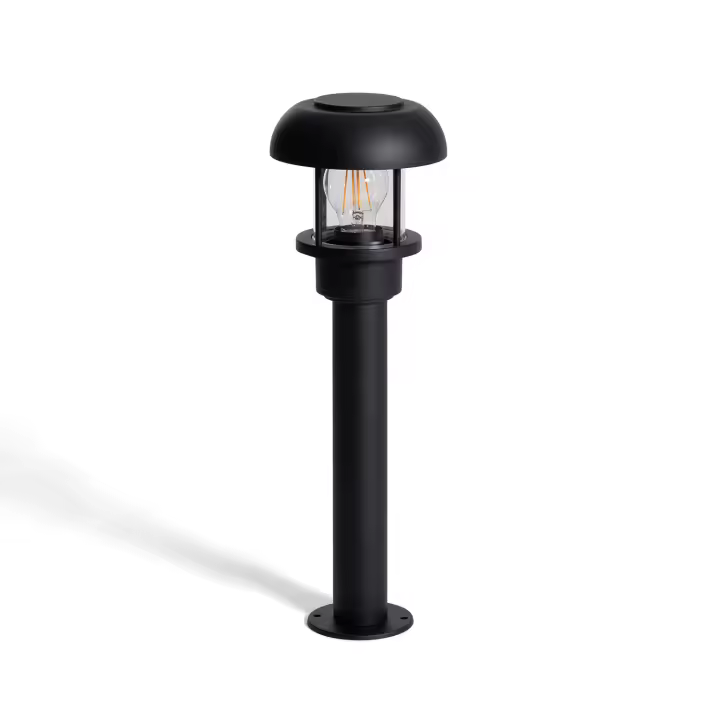 Ledkia Baliza de Pie Exterior Aluminio 50cm Graham Negro - 1