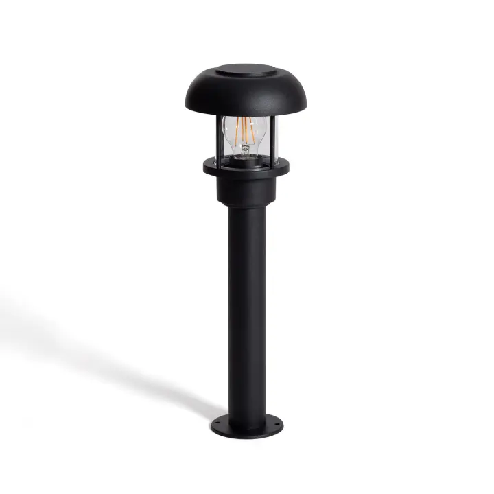 Ledkia Baliza de Pie Exterior Aluminio 50cm Graham Negro - 1