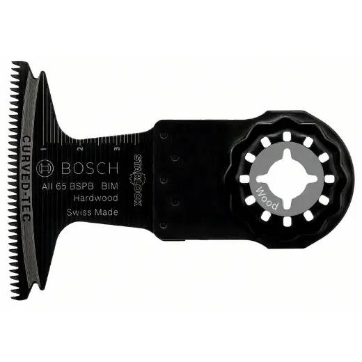 Bosch Professionnal 1x Hoja de sierra inmersión BIM AII 65 BSPB (para madera dura, 40 x mm, accesorios Multiherramienta) - 1