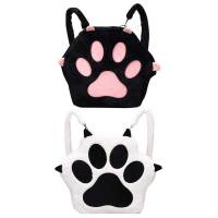 Mochila De Peluche Con Patas De Gato Lindo Para Niñas Con Correas Ajustables Y Cierre De Cremallera Estilo Kawaii Para Mujeres Y Niñas - details 7