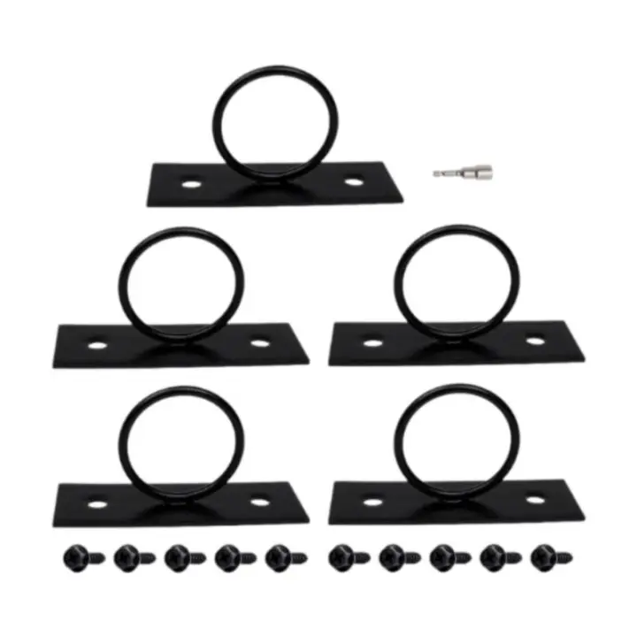 5 Piezas Soportes Para Cordones Decorativos De Acero Inoxidable 304 2" Fácil Instalación Para Escaleras Paredes Y Jardines - 1