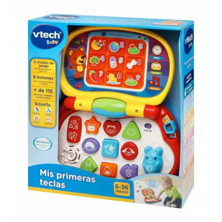 Vtech Ordenador Infantil Educativo Interactivo con 3 Modos de Juego - 1