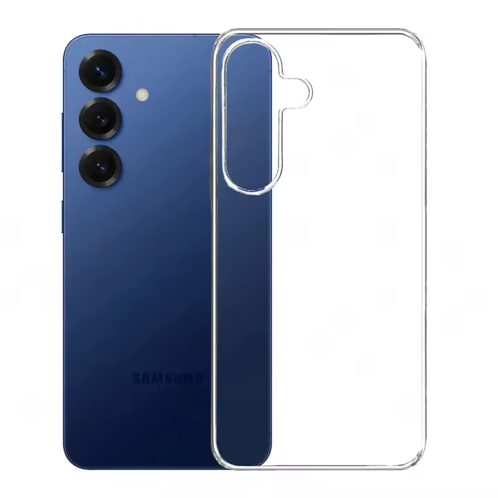 Funda + Protector Cristal Vidrio Templado Opcional Compatible Con SAMSUNG GALAXY S25 Carcasa Básica, Forro de Gel TPU Silicona Líquida Mate Suave Flexible, Ligera, Color Negro y Transparente, Ajuste Perfecto, Acceso Conectores, Case Cover Meloenvias mle18 - 1