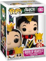 Funko Reina Corazones Queen Hearts Alicia Pais Maravillas Alice Wonderful Land 1063   Villanos Villains Disney  Pop Vinyl figura Disney - details 1